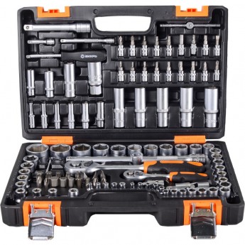 Набор инструментов ВИХРЬ, 1/2", 1/4", CrV, в кейсе 108 предметов Набор инструментов ВИХРЬ, 1/2", 1/4", CrV, в кейсе 108 предметов